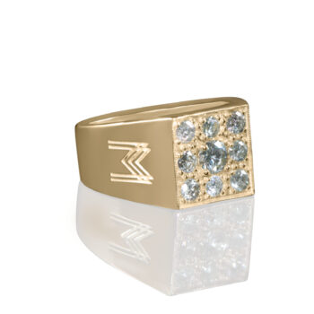 46 Ring - Yellow Gold and Diamonds View 1