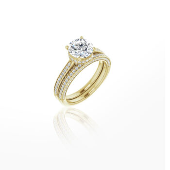 47 Ring - Yellow Gold and Diamonds