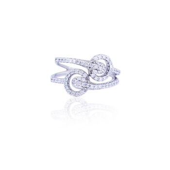 8 Ring - White Gold and Diamonds