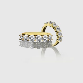 9 Ring - Yellow Gold and Diamonds